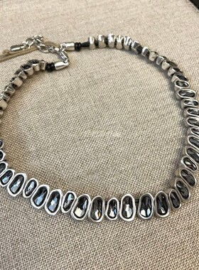 西班牙夸张手工奢华水晶项链