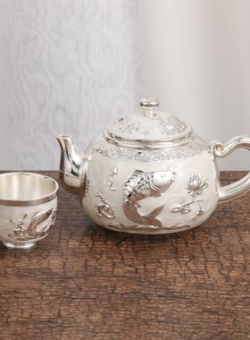 新中式创意年年有鱼一壶四杯托盘