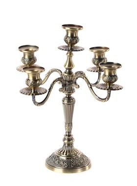 欧式复古三头五头金属烛台装饰品