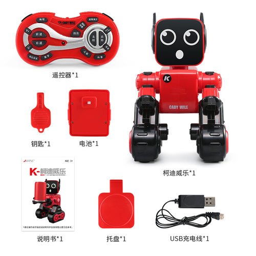智能遥控机器人凯迪威乐原厂USB充电线电池遥控器配件JJRC k3 k10 - 图0