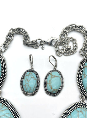 PD松石金属裸链女夸张