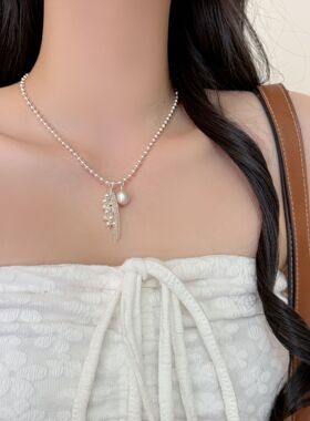 法式气质葡萄串流苏项链轻奢高级感精致锁骨链时尚小众百搭项饰