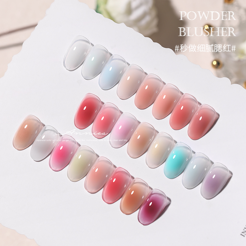 网红款固态拍拍胶裸色指甲油胶2025新款高饱和晕染渐变彩绘美甲胶 - 图0