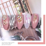 Японское изысканное элитное металлическое универсальное украшение для ногтей для маникюра с цирконом для ногтей, легкий роскошный стиль