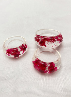 树脂弹力戒指小熊爱心简约百搭时尚气质流行欧美风格新款潮CE732