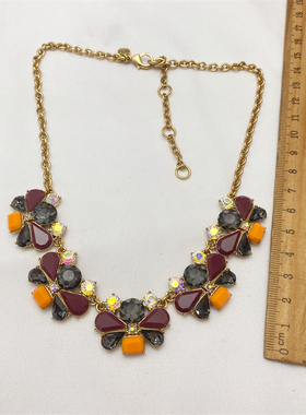 欧美项链大气简约百搭气质夸张流行个性时尚镶钻夸张合金ce752