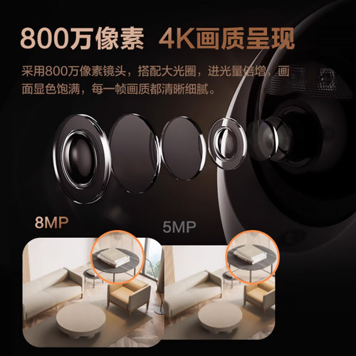 萤石C6c精灵球4K无线网络AI摄像头800万全景手机远程家用超清监控 - 图3
