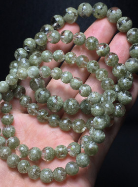 抹茶幽灵手链绿幽灵聚宝盆手串