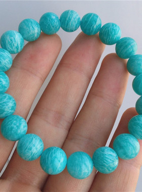 亚马逊捡漏天河石单圈蓝色手串