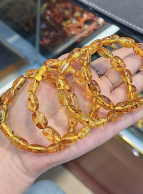 花珀随行手链蜜蜡手串女礼物