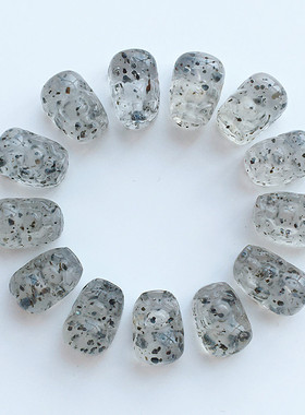 天然云母片水晶貔貅吊坠