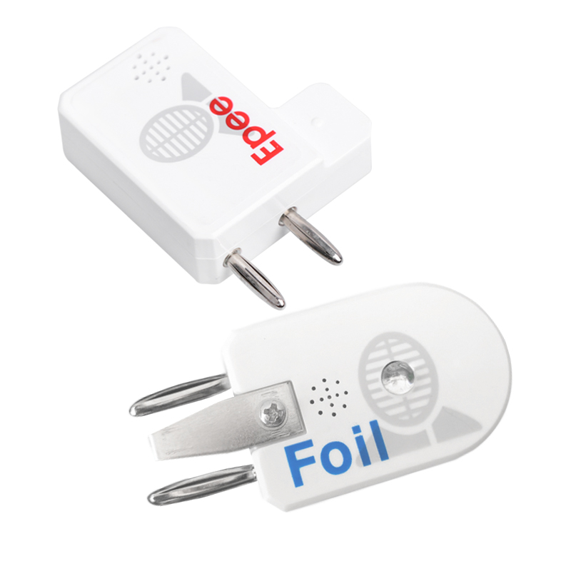 击剑裁判器花剑重剑成人儿童通用甩背器 直插型导电设备亮灯提示 - 图2