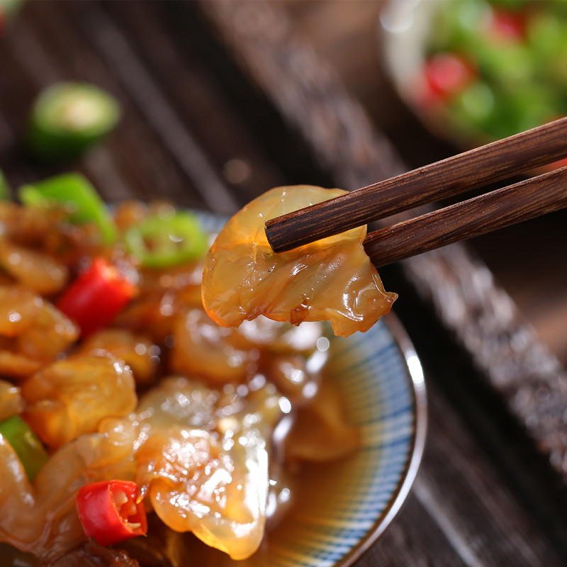 品三江即食海蜇头 海蜇丝海蜇皮宁波海鲜 凉菜冷菜 宁波产 220g - 图2