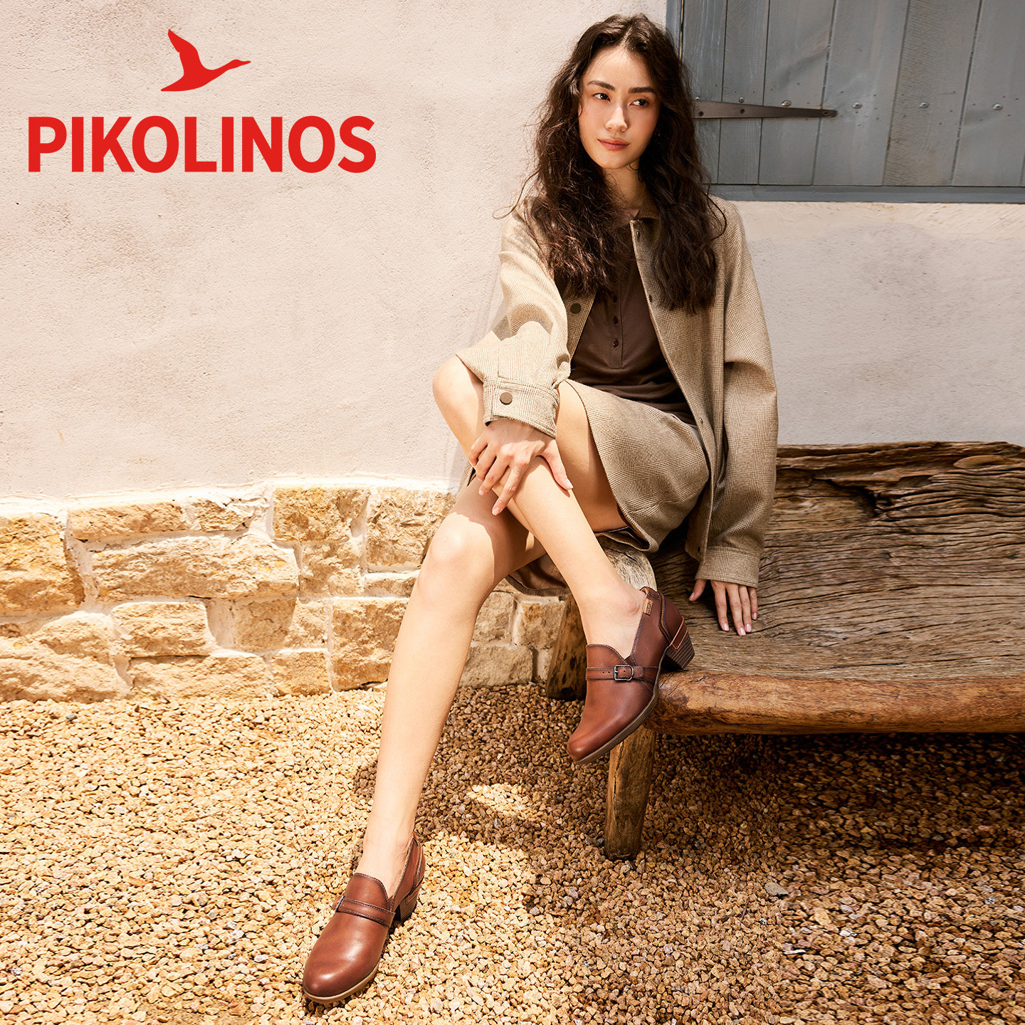 Pikolinos派高雁秋季牛皮中口锥形中跟圆头套脚乐福鞋PL244041,淘宝优惠券,粉丝福利购,淘宝优惠卷