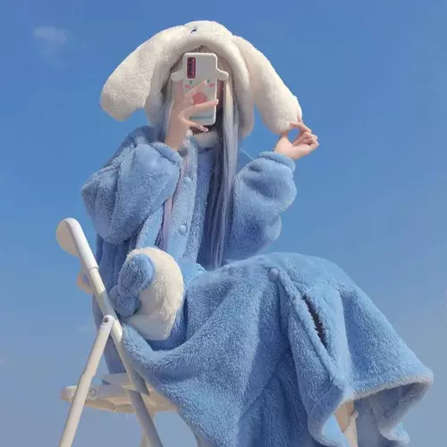 Пижама, зимний коралловый бархатный флисовый банный халат, длинный утепленный комплект, средней длины, оверсайз