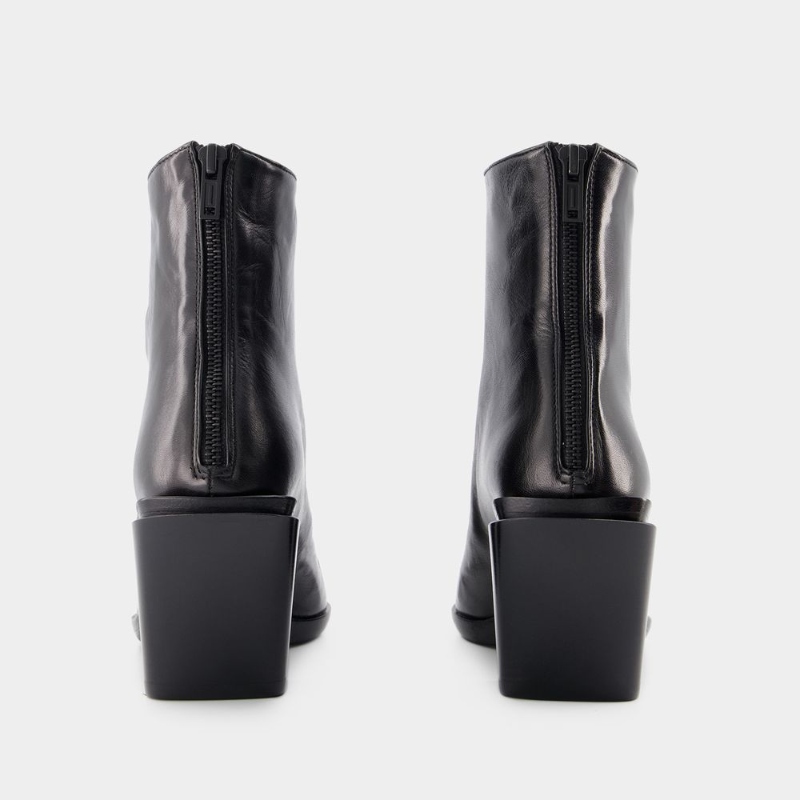 Ann Demeulemeester Florentine Ankle Boots 牛皮中高跟踝靴 - 图1