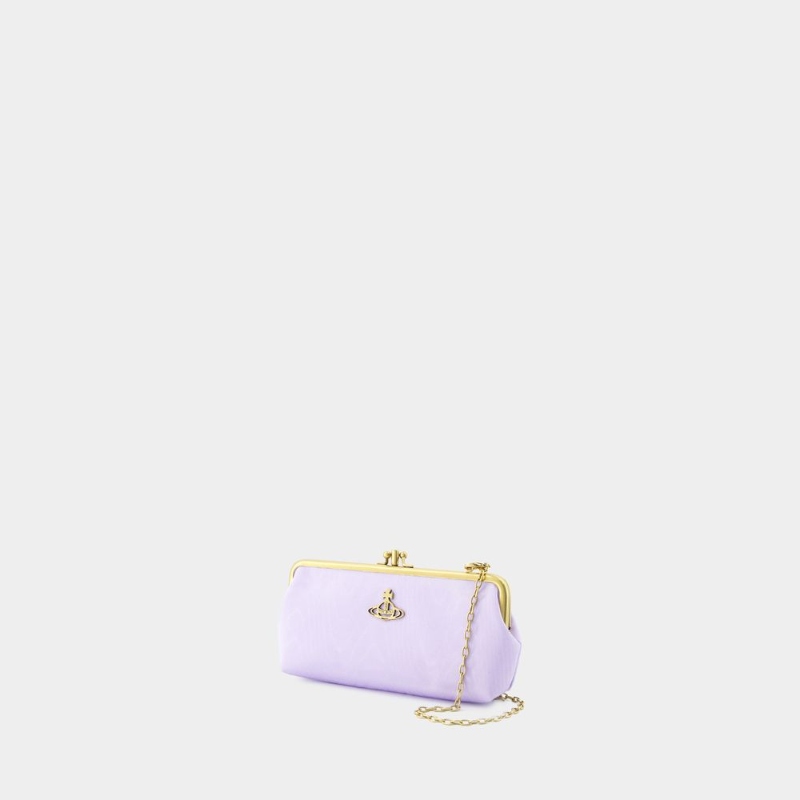 西太后 Vivienne Westwood Moire Frame Bag 合成材质链条肩包 - 图1