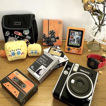 Instant camera instax mini40 mini 40 ນັກຮຽນຊາຍ ແລະ ຍິງ ກ້ອງຖ່າຍພາບໜ້າຮັກ 40