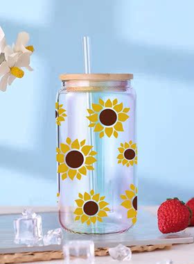 水晶标水杯玻璃杯贴冰箱贴装饰贴