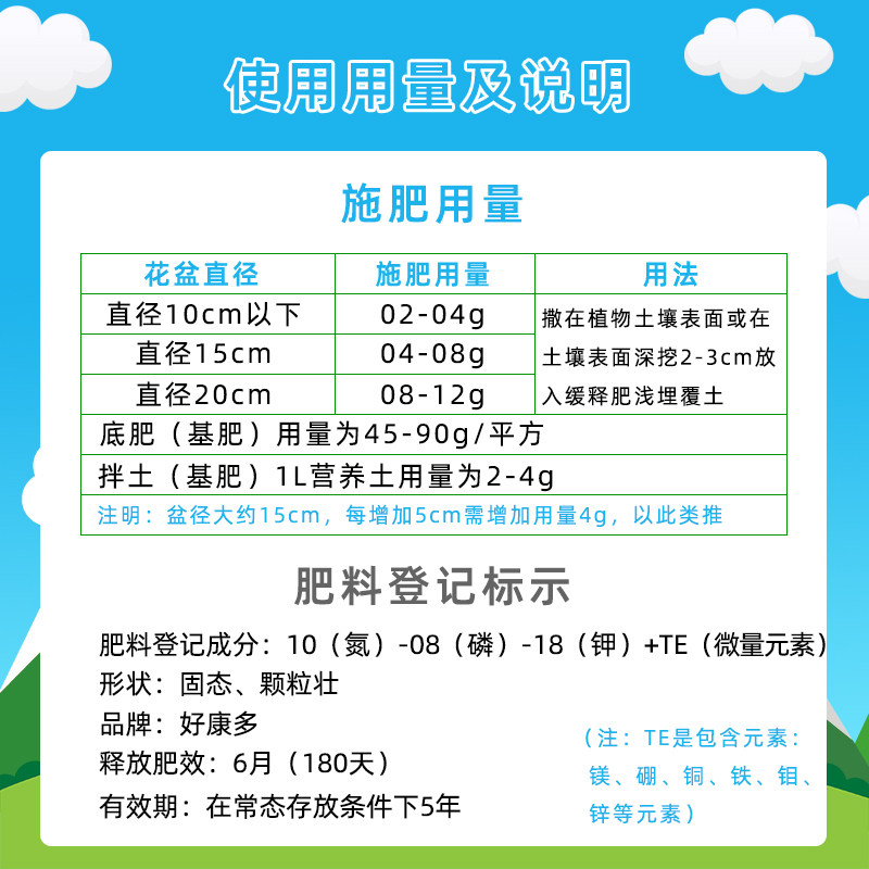 日本好康多10-8-18高钾粗根壮茎多肉兰花石斛月季专用盆栽颗粒肥,淘宝优惠券,粉丝福利购,淘宝优惠卷