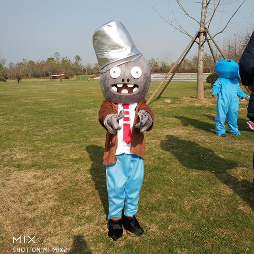植物大战僵尸人偶服装万圣节玩偶衣服儿童成人卡通cos头套道具服 - 图2