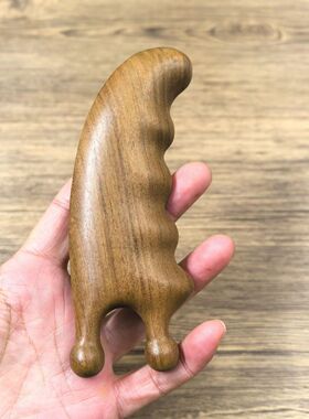 檀木蜗牛按摩按摩器刮痧神器面部紧致刮脸拨筋鼻子瘦脸脸部提