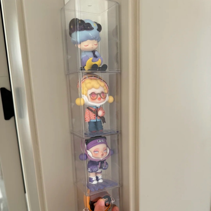 Corner Blind Box Storage丨Display Rack Corner Storage Rack Acrylic Transparent Dustproof Figure Storage Box Home