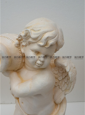 欧式风天使流水喷泉鱼池加湿器