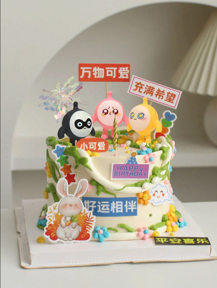 蛋仔派对手办爆款蛋仔派对手办公仔游戏周边可爱卡通呆萌pvc玩偶盲盒蛋糕装饰