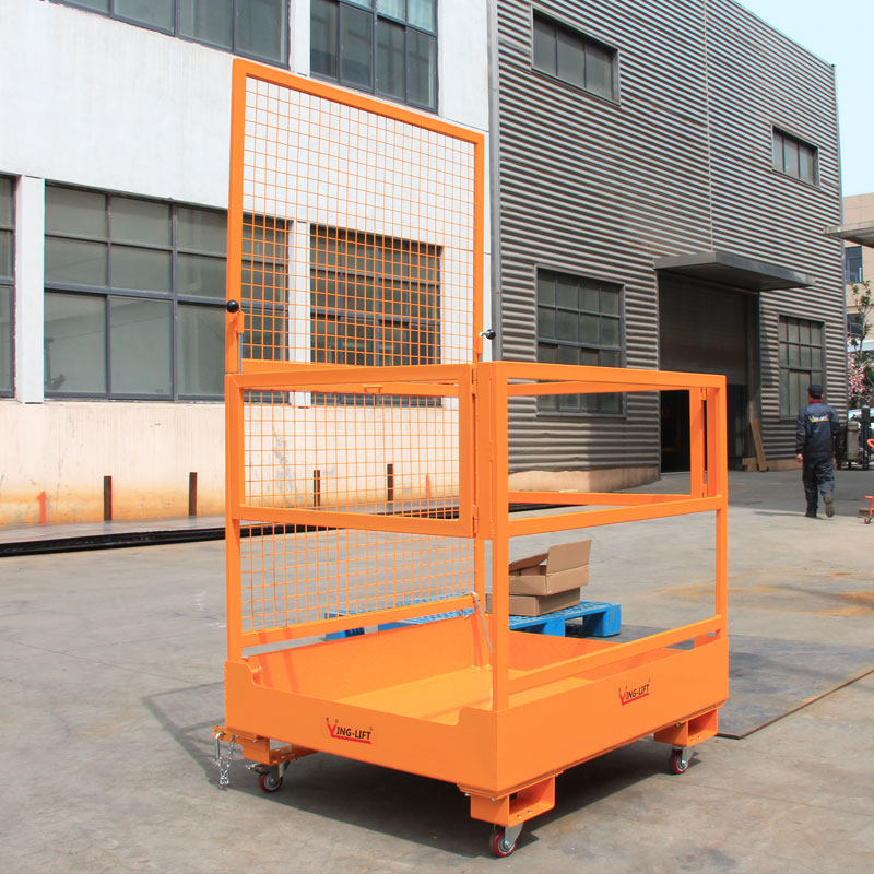 叉车载人平台高空作业安全笼高空维修作业工作台可折叠鹰力NK30_虎窝淘