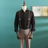 Цветная мужская трендовая рубашка, пиджак классического кроя для отдыха, в корейском стиле, большой размер