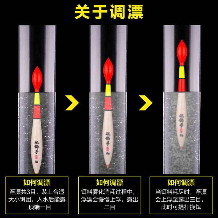 醒目矶钓漂远投滑漂大浮力浮漂短漂大物加粗尾手竿鲢鳙漂立式鱼漂-图2