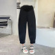 Maternity sports pants for autumn and winter, loose, slim and casual outer wear