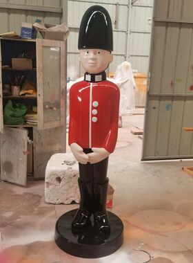 现货迎宾雕塑摆件泰迪熊玻璃钢