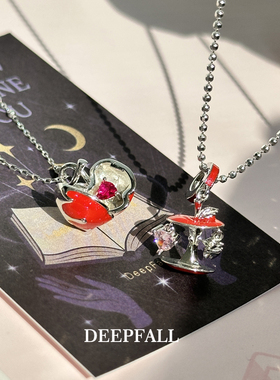 平安顺遂S925纯银浪漫红苹果吊坠