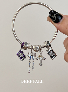 DEEPFALL蝴蝶结吊坠s925银手镯