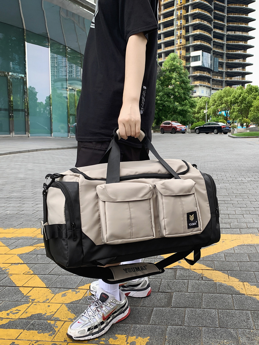 旅行包2021新款潮女旅游双肩背包行李袋大容量超大短途轻便健身包 - 图3