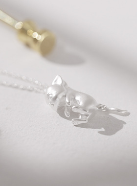 宠爱Petlovey创意小猫项链S925银