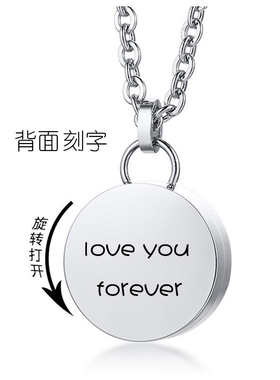 定制宠物猫狗图案照片毛发骨灰项链去世猫咪狗刻字纪念品吊坠礼物