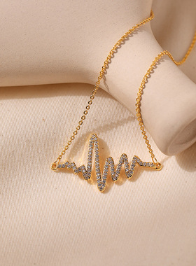 宝宝彩超心电图定制项链