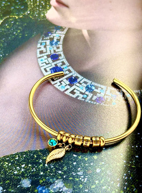 私人定制名字手链手镯订做情侣款男士女刻字personalize bracelet