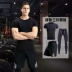 Bộ đồ thể thao nam co giãn nhanh khô Áo thun tập gym pro quần áo tập thể dục ba mảnh phù hợp với quần áo nén mùa hè - Quần áo tập thể hình Quần áo tập thể hình