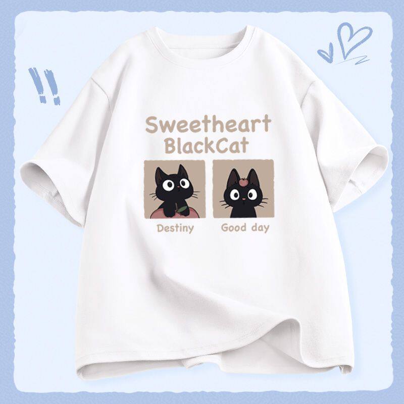 小个子2024新款夏季爆款宽松半袖上衣女装独特别致短袖t恤女