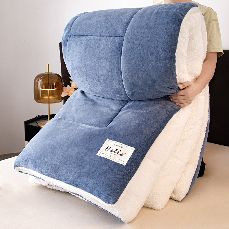 冬被双人牛奶绒羊羔绒被子2025冬季双面加绒被芯棉被冬天加厚保暖,淘宝优惠券,粉丝福利购,淘宝优惠卷