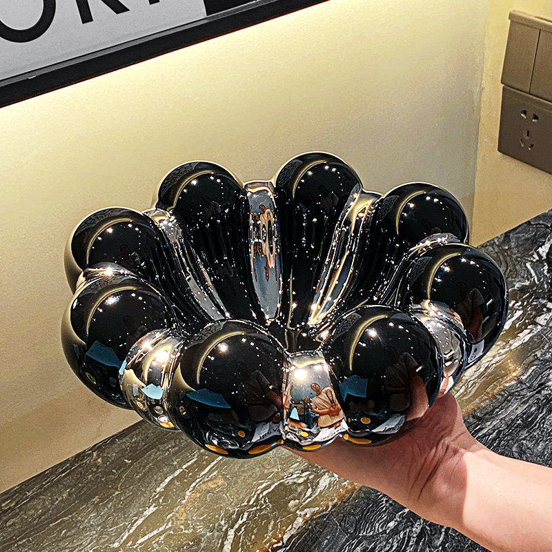 创意陶瓷烟灰缸客厅茶几装饰灰缸摆件高档办公室个性潮流烟缸女 - 图1