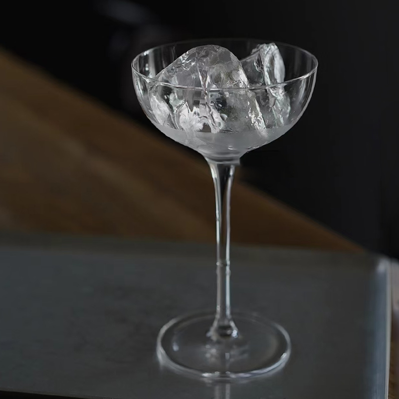 酒吧日式阔口鸡尾酒杯高脚无铅水晶杯玛格丽特香槟塔杯冷饮品杯子 - 图0