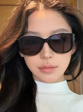 2026新款TR百搭黑色大框墨镜女高级感防紫外线复古防晒太阳眼镜