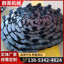 Non-labelled industrial conveying chain profiled large pitch transmission chain single double row double pitch bending plate with ear roller chain