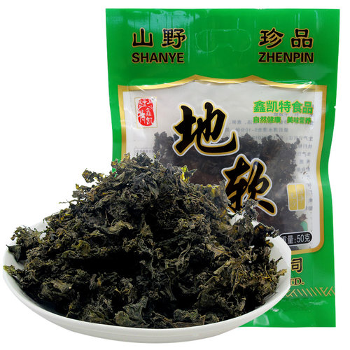 陕西特产 野生干地皮菜干地软地衣地木耳地达菇免天然洗50g装野菜 - 图3