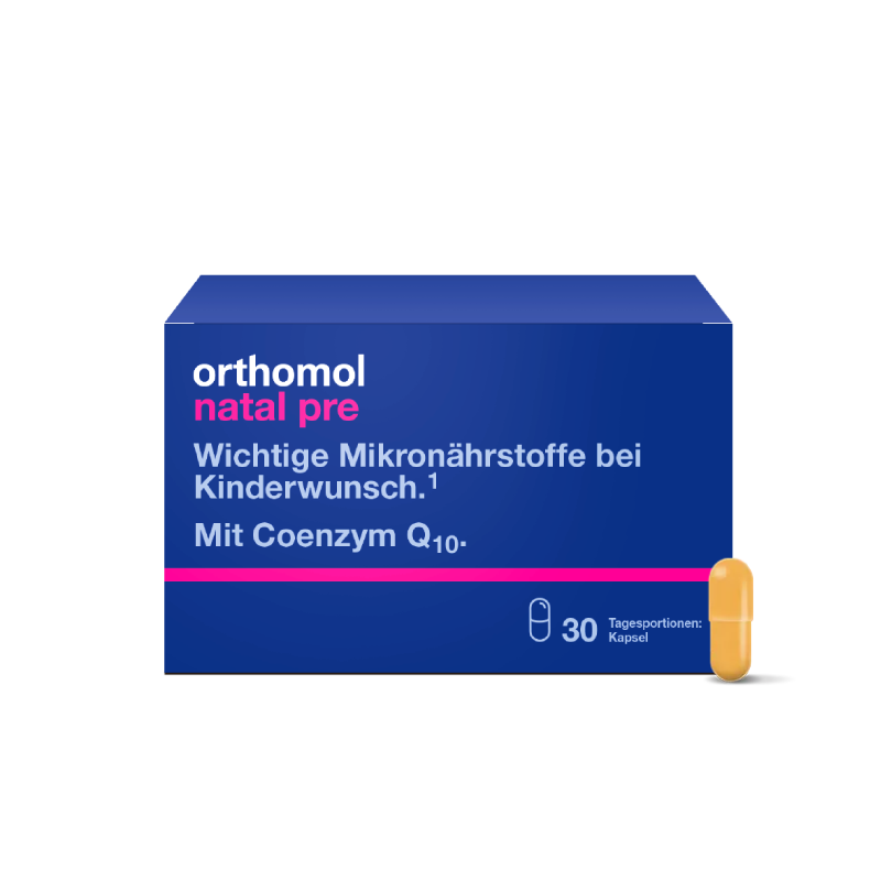 orthomol奥适宝德国活性叶酸备孕维生素叶酸片备孕期孕妇辅酶Q10